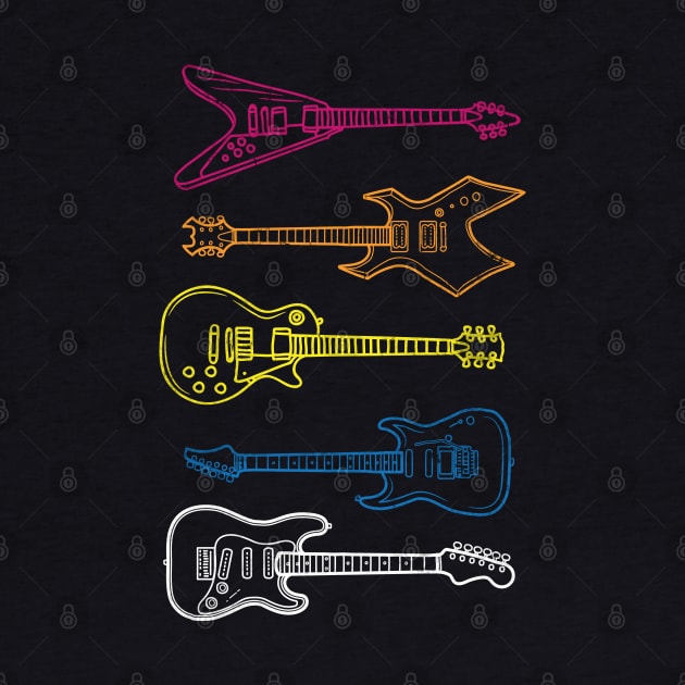 Electric Guitars for Days by Contentarama